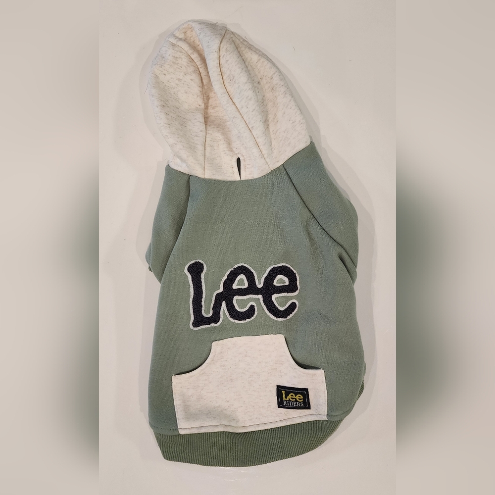 Lee Sage Green and Cream Pet Hoodie Sweatshirt Creative Yoko Pet Paradise Japan